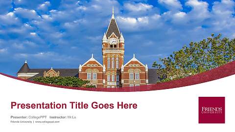 Friends University Course/Courseware Creation PPT Template
