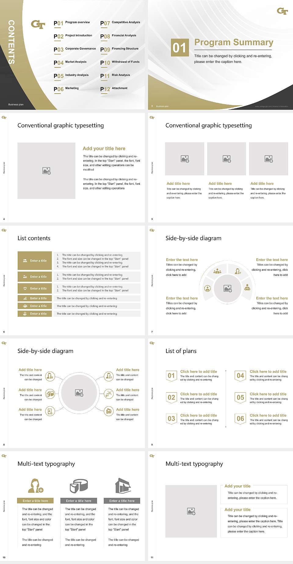Georgia Institute of Technology-Main Campus Competition/Entrepreneurship Contest PPT Template4:3 ratio PPT effect preview image2