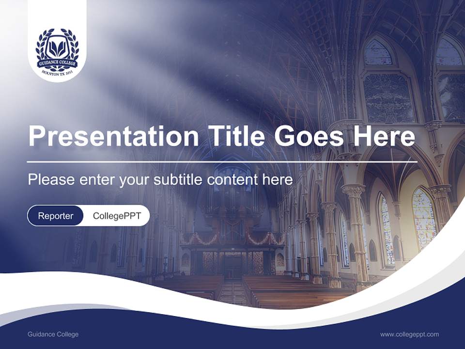 Guidance College Lecture Sharing and Networking Event PPT Template4:3 ratio PPT effect preview image4