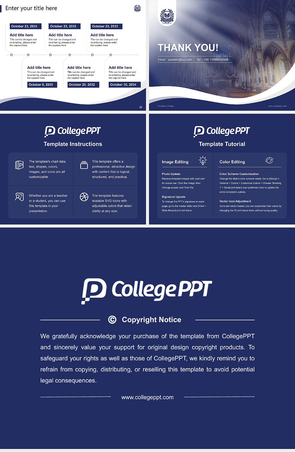 Guidance College Lecture Sharing and Networking Event PPT Template4:3 ratio PPT effect preview image4