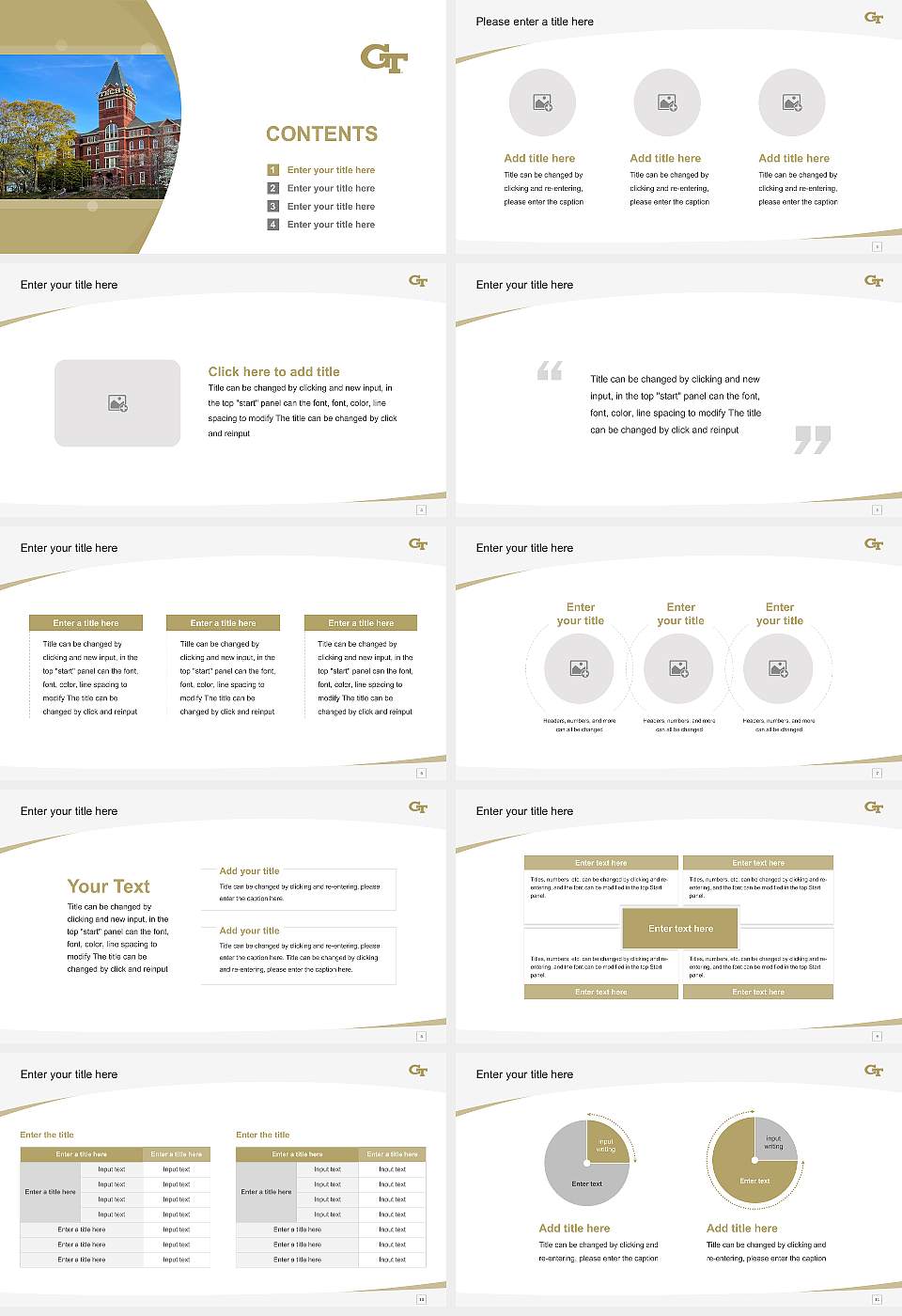 Georgia Institute of Technology-Main Campus Course/Courseware Creation PPT Template16:9 ratio PPT effect preview image2