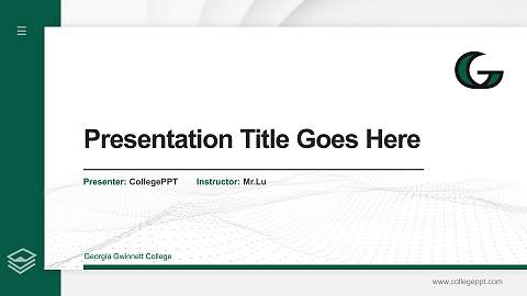 Georgia Gwinnett College Thesis Proposal/Graduation Defense PPT Template