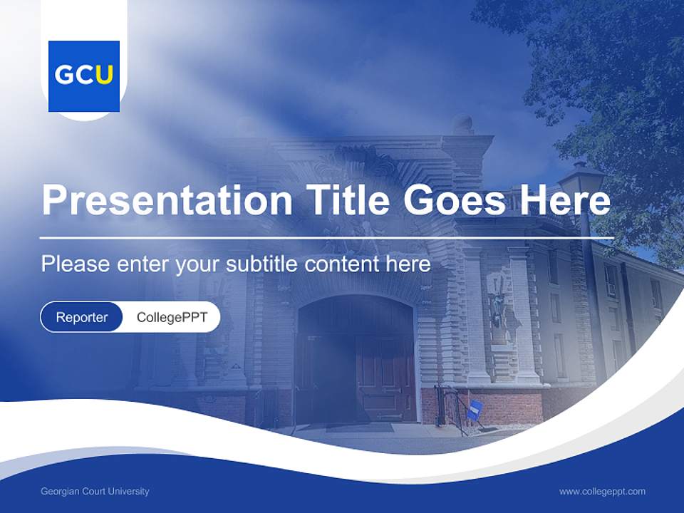 Georgian Court University Lecture Sharing and Networking Event PPT Template4:3 ratio PPT effect preview image4