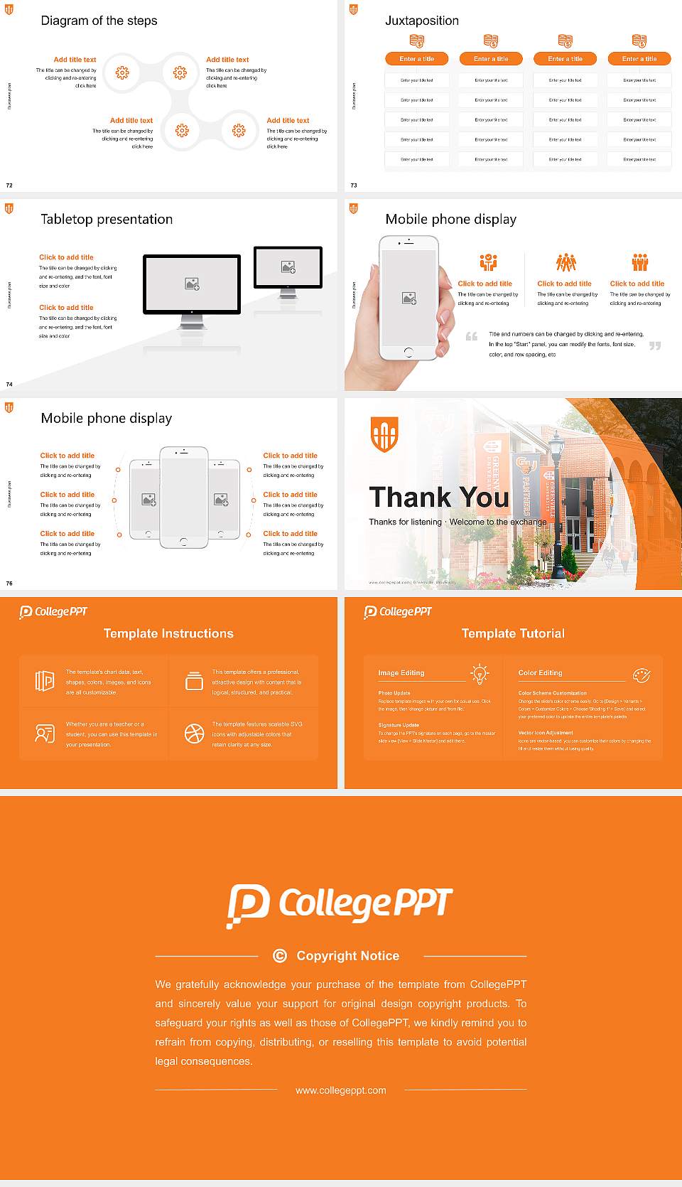 Greenville University Competition/Entrepreneurship Contest PPT Template16:9 ratio PPT effect preview image9