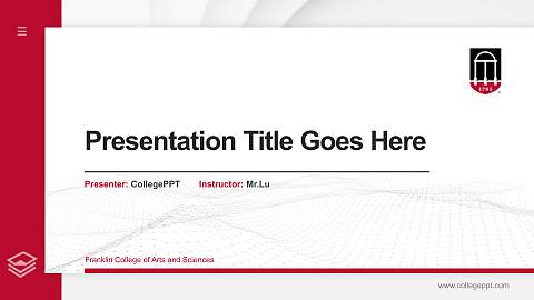 Franklin College of Arts and Sciences Thesis Proposal/Graduation Defense PPT Template