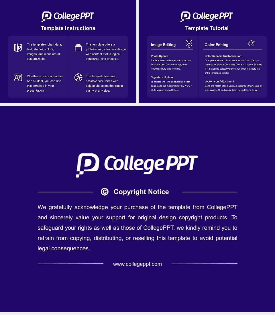 Fontbonne University Academic Presentation/Research Findings Report PPT Template4:3 ratio PPT effect preview image5