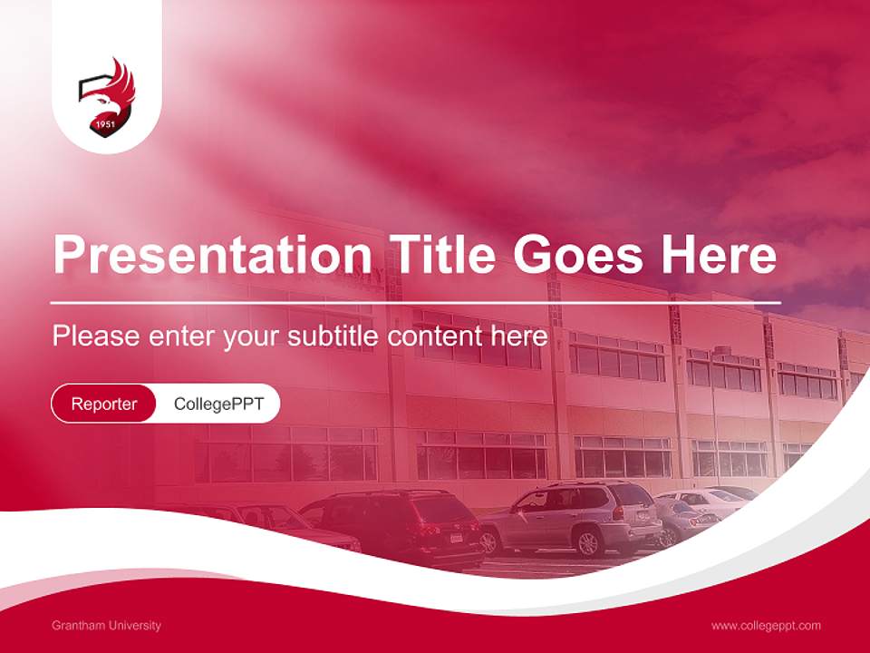 Grantham University Lecture Sharing and Networking Event PPT Template4:3 ratio PPT effect preview image4