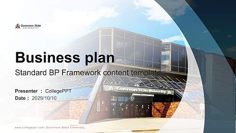 Governors State University Competition/Entrepreneurship Contest PPT Template