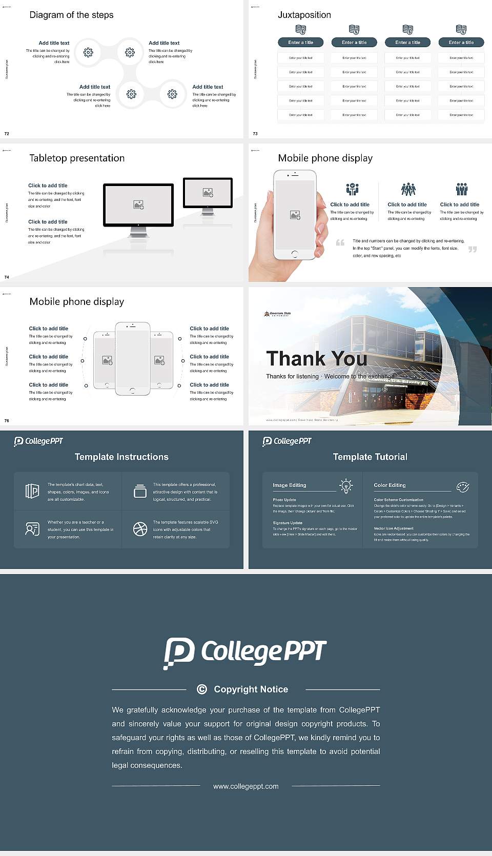 Governors State University Competition/Entrepreneurship Contest PPT Template16:9 ratio PPT effect preview image9