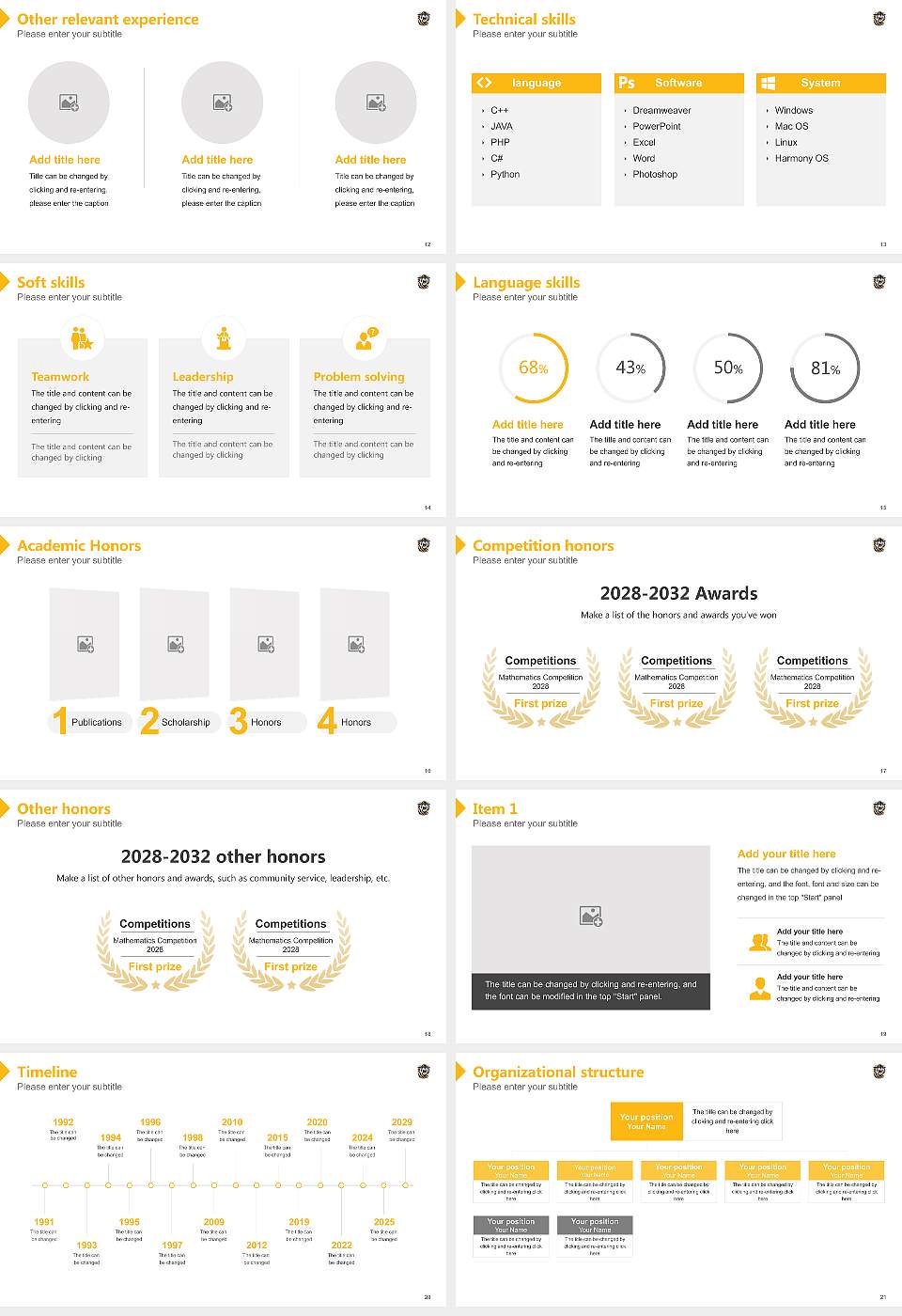 Fort Hays State University Resume PPT Template16:9 ratio PPT effect preview image3