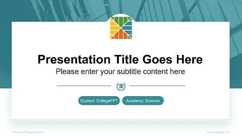 Graduate Theological Union National Scholarship Defense PPT Template