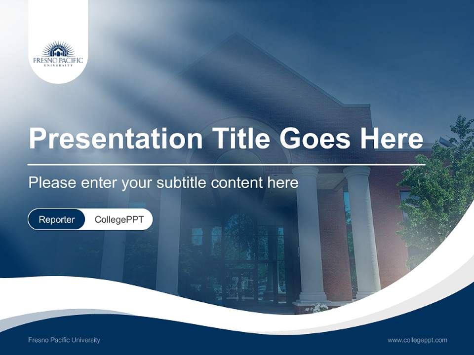 Fresno Pacific University Lecture Sharing and Networking Event PPT Template4:3 ratio PPT effect preview image4