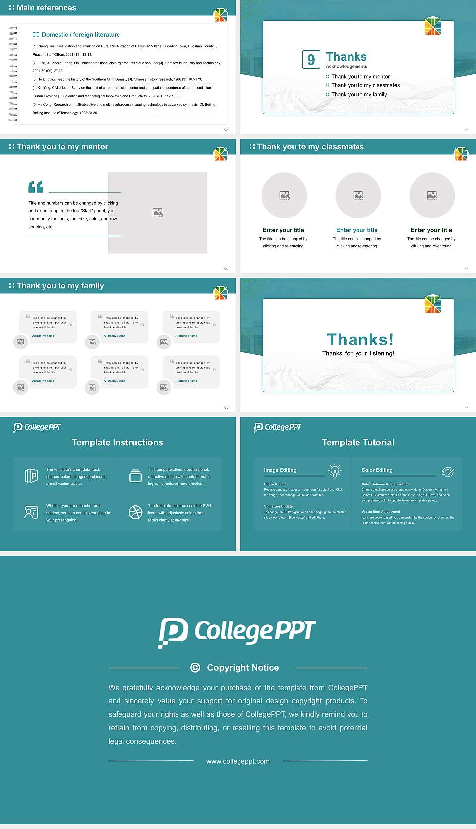 Graduate Theological Union Graduation Thesis Defense PPT Template16:9 ratio PPT effect preview image7