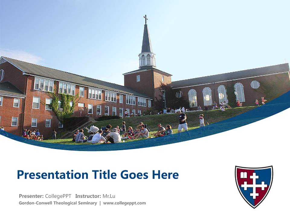 Gordon-Conwell Theological Seminary Course/Courseware Creation PPT Template4:3 ratio PPT effect preview image5