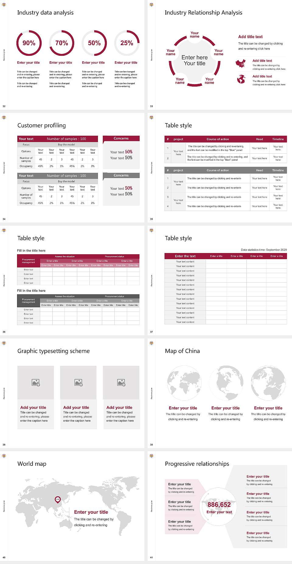 Hampden-Sydney College Competition/Entrepreneurship Contest PPT Template4:3 ratio PPT effect preview image5