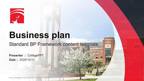 Frostburg State University Competition/Entrepreneurship Contest PPT Template