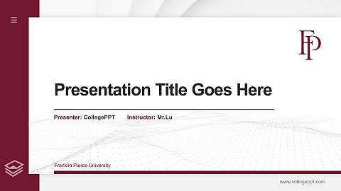 Franklin Pierce University Thesis Proposal/Graduation Defense PPT Template