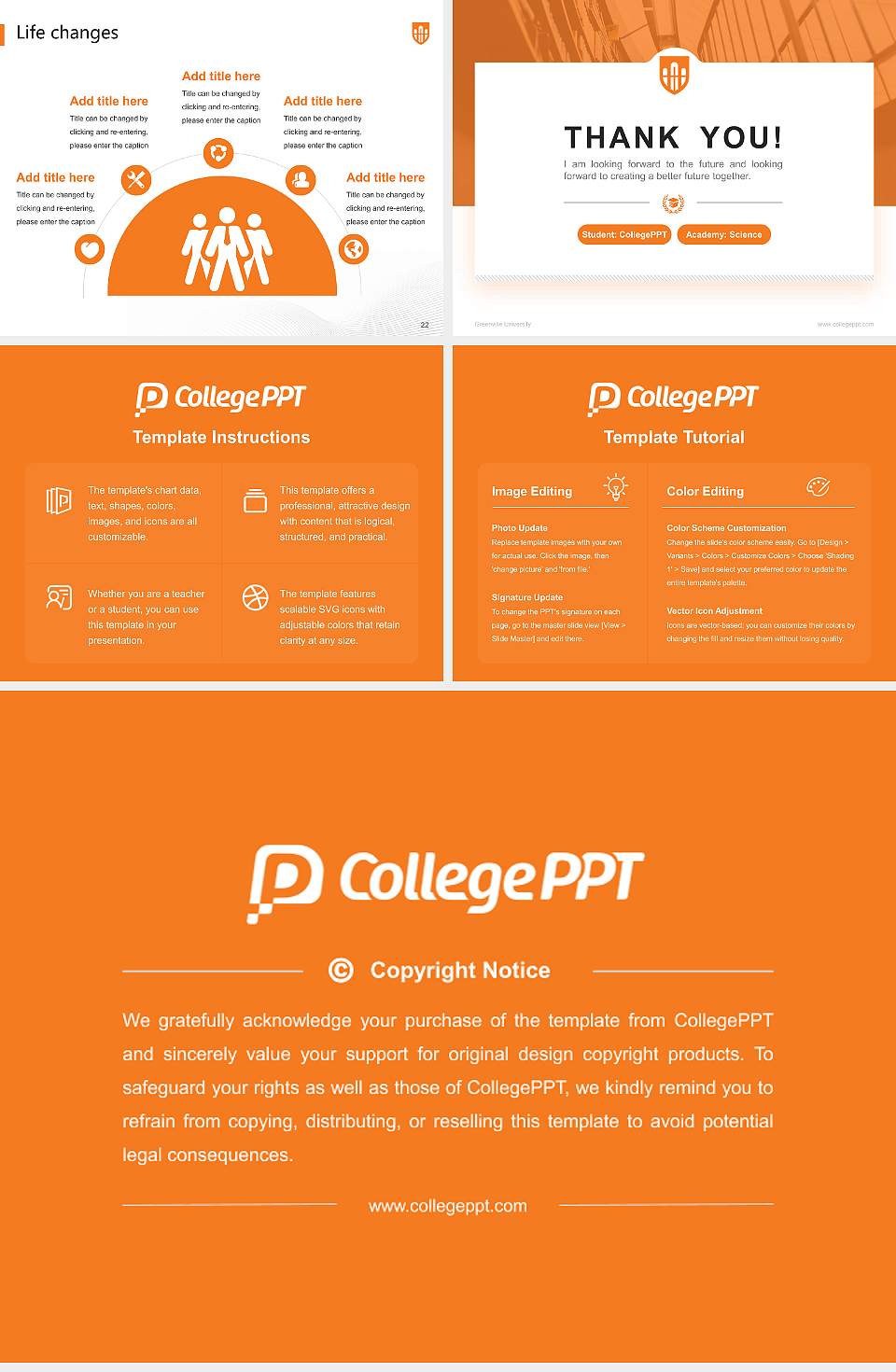 Greenville University National Scholarship Defense PPT Template4:3 ratio PPT effect preview image4