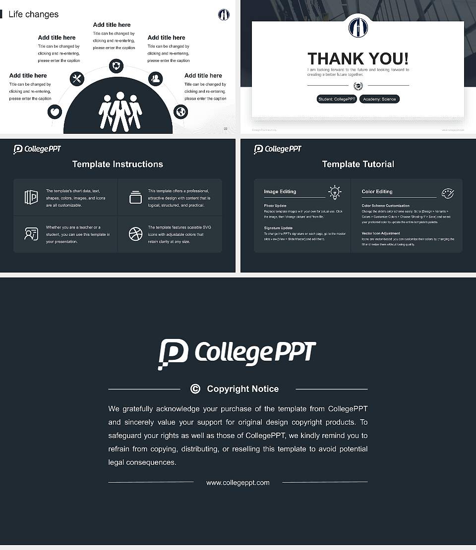George Fox University National Scholarship Defense PPT Template16:9 ratio PPT effect preview image4