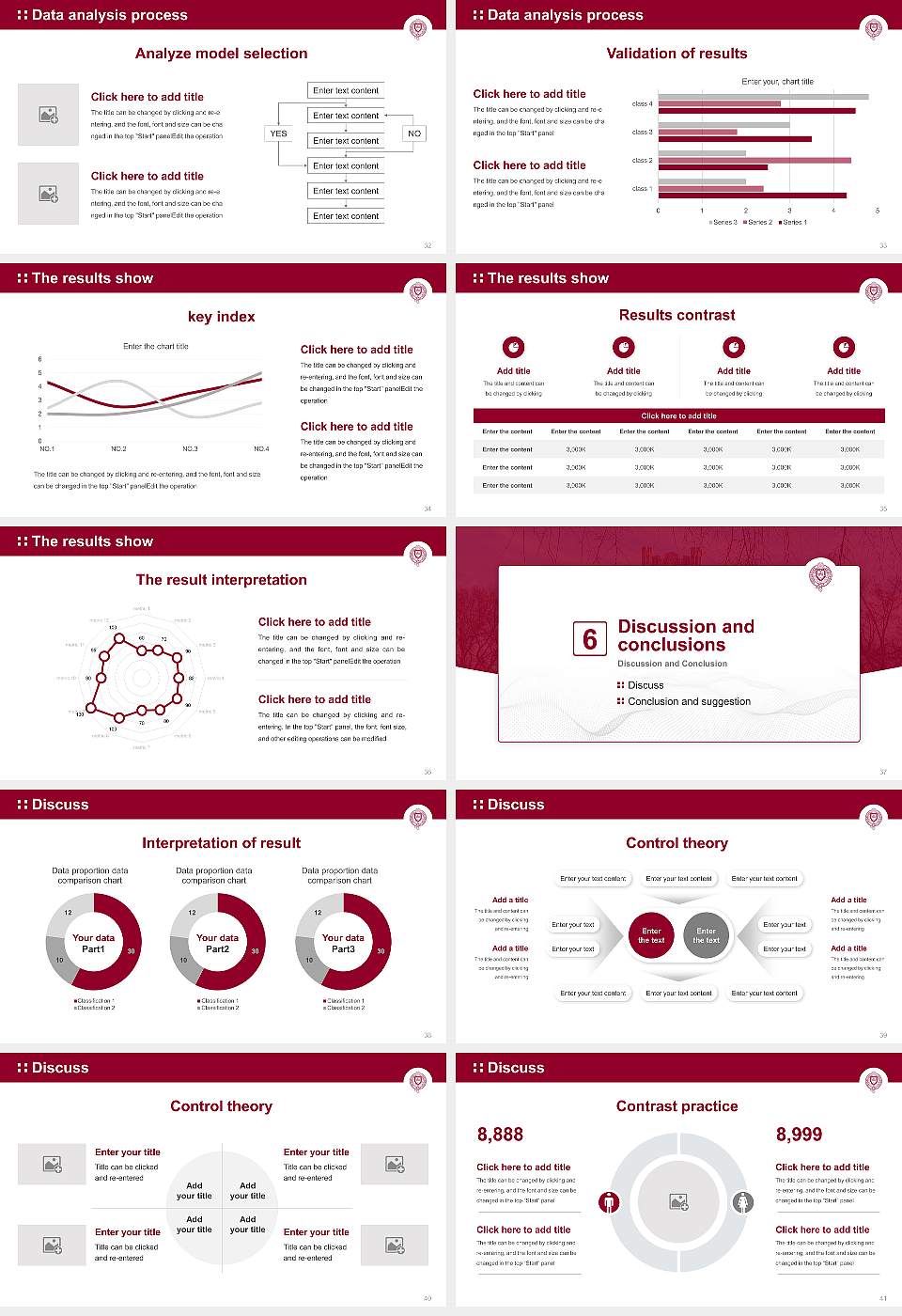 Fordham University Graduation Thesis Defense PPT Template16:9 ratio PPT effect preview image5