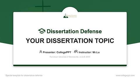 Franciscan University of Steubenville Graduation Thesis Defense PPT Template