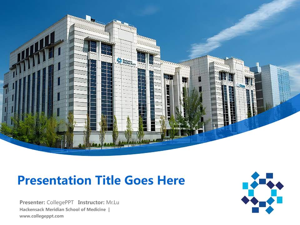 Hackensack Meridian School of Medicine Course/Courseware Creation PPT Template4:3 ratio PPT effect preview image5