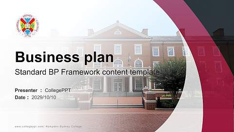Hampden-Sydney College Competition/Entrepreneurship Contest PPT Template