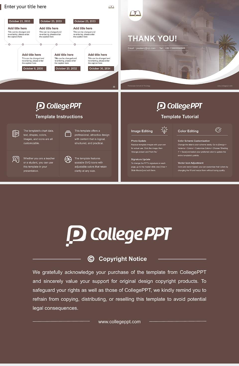 Franciscan School of Theology Lecture Sharing and Networking Event PPT Template4:3 ratio PPT effect preview image4