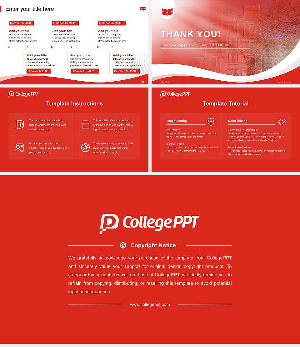 Grinnell College Lecture Sharing and Networking Event PPT Template16:9 ratio PPT effect preview image4