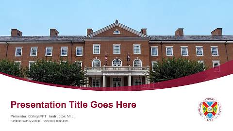 Hampden-Sydney College Course/Courseware Creation PPT Template