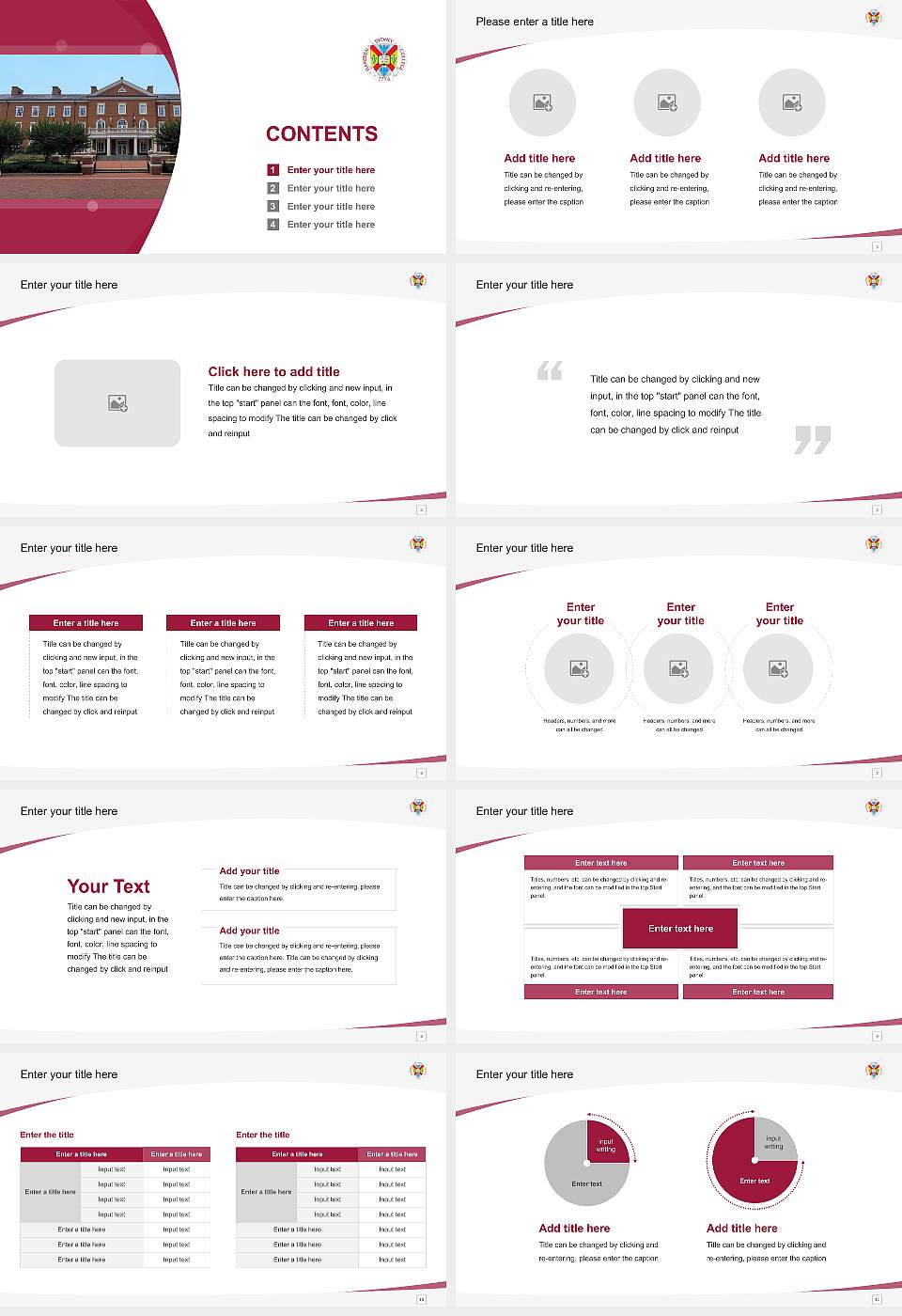 Hampden-Sydney College Course/Courseware Creation PPT Template16:9 ratio PPT effect preview image2