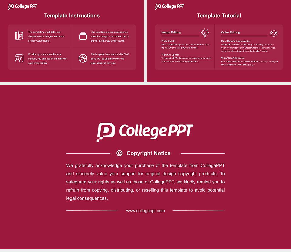 Hampden-Sydney College Course/Courseware Creation PPT Template16:9 ratio PPT effect preview image5