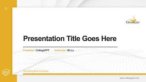 Grambling State University Thesis Proposal/Graduation Defense PPT Template