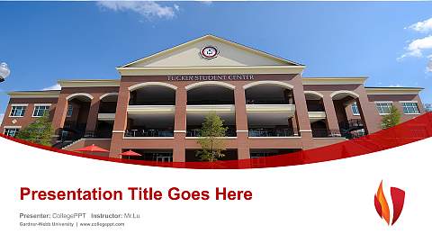 Gardner-Webb University Course/Courseware Creation PPT Template