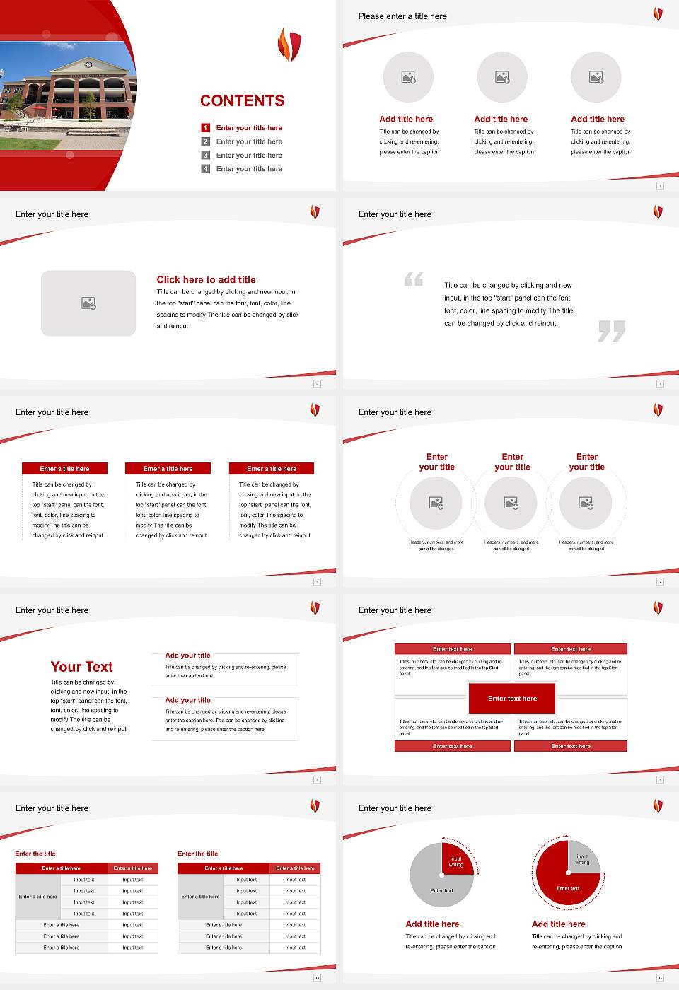 Gardner-Webb University Course/Courseware Creation PPT Template16:9 ratio PPT effect preview image2