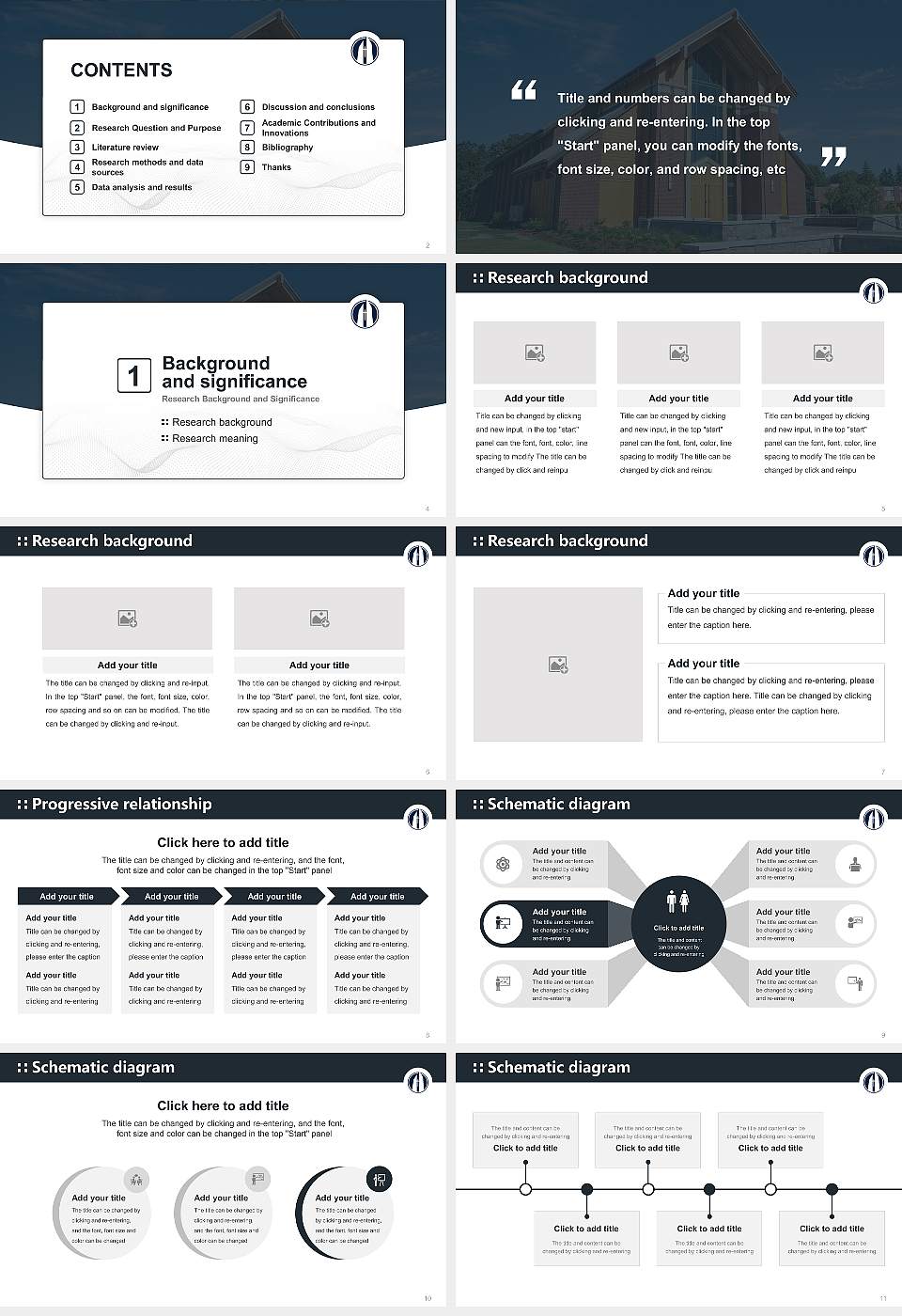George Fox University Graduation Thesis Defense PPT Template16:9 ratio PPT effect preview image2