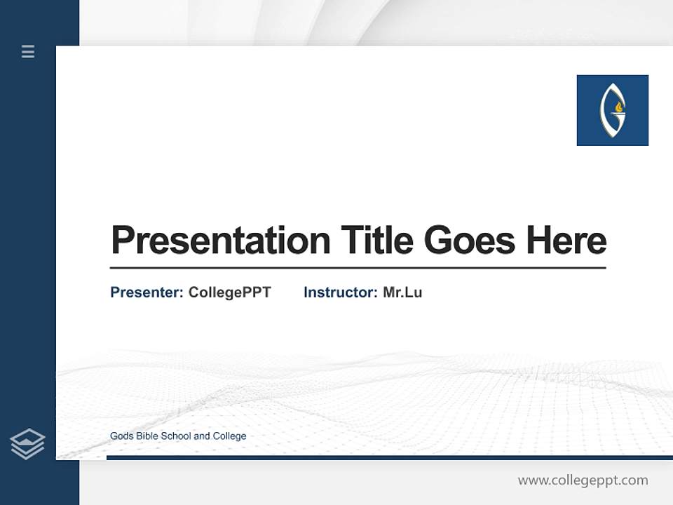 Gods Bible School and College Thesis Proposal/Graduation Defense PPT Template4:3 ratio PPT effect preview image5