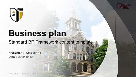 Geneva College Competition/Entrepreneurship Contest PPT Template