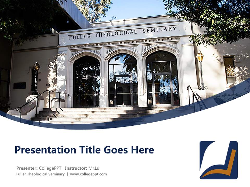 Fuller Theological Seminary Course/Courseware Creation PPT Template4:3 ratio PPT effect preview image5