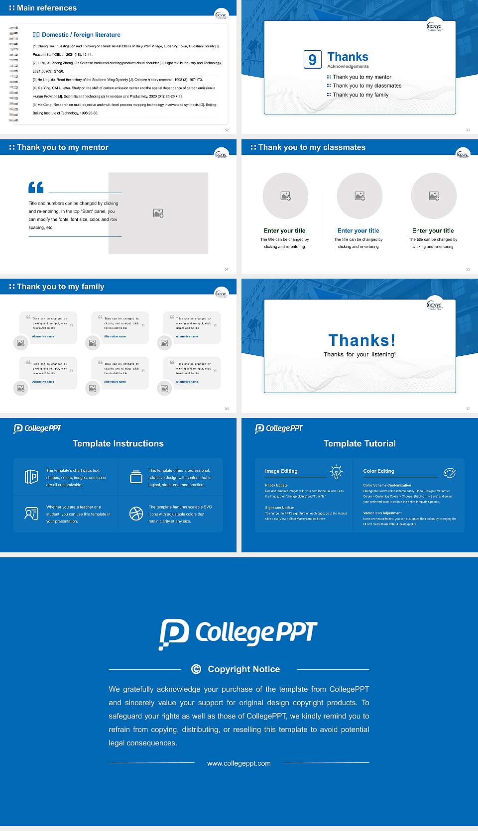 Glasgow Caledonian New York College Graduation Thesis Defense PPT Template16:9 ratio PPT effect preview image7