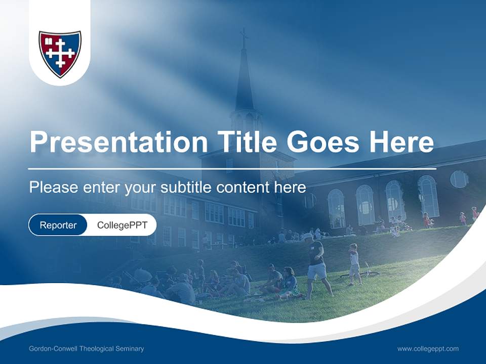 Gordon-Conwell Theological Seminary Lecture Sharing and Networking Event PPT Template4:3 ratio PPT effect preview image4