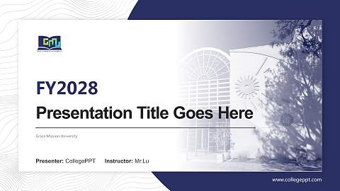 Grace Mission University Academic Presentation/Research Findings Report PPT Template
