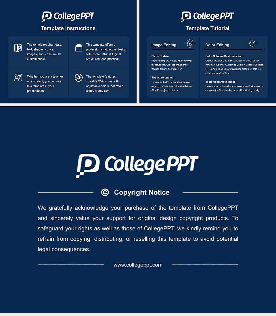 Gonzaga University Course/Courseware Creation PPT Template4:3 ratio PPT effect preview image5