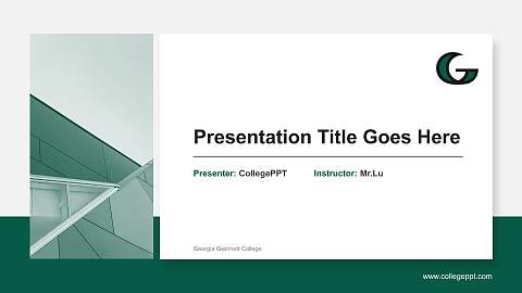 Georgia Gwinnett College General Purpose PPT Template
