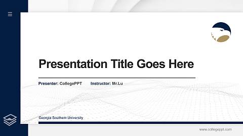 Georgia Southern University Thesis Proposal/Graduation Defense PPT Template