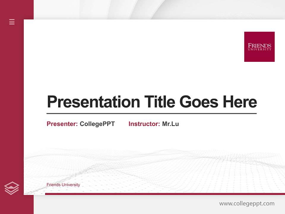 Friends University Thesis Proposal/Graduation Defense PPT Template4:3 ratio PPT effect preview image5