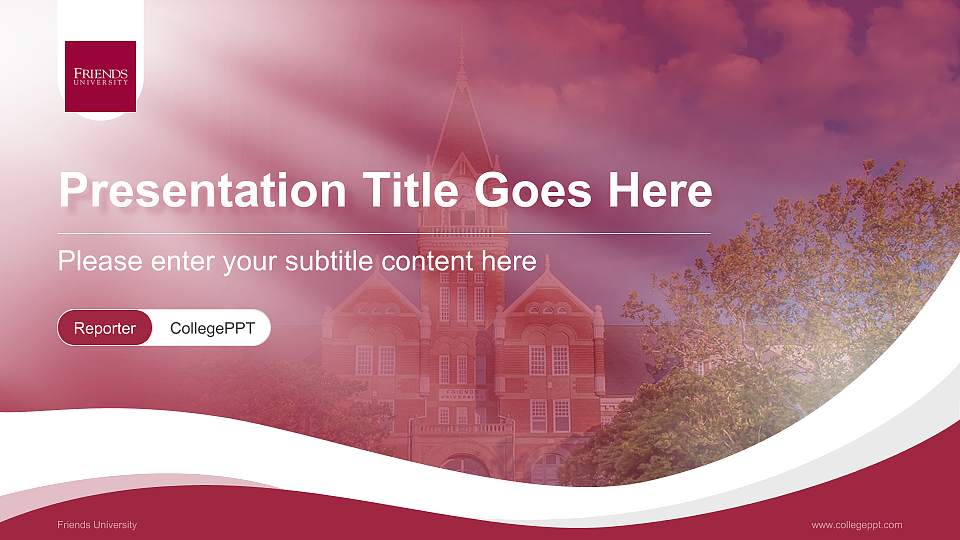 Friends University Lecture Sharing and Networking Event PPT Template16:9 ratio PPT effect preview image