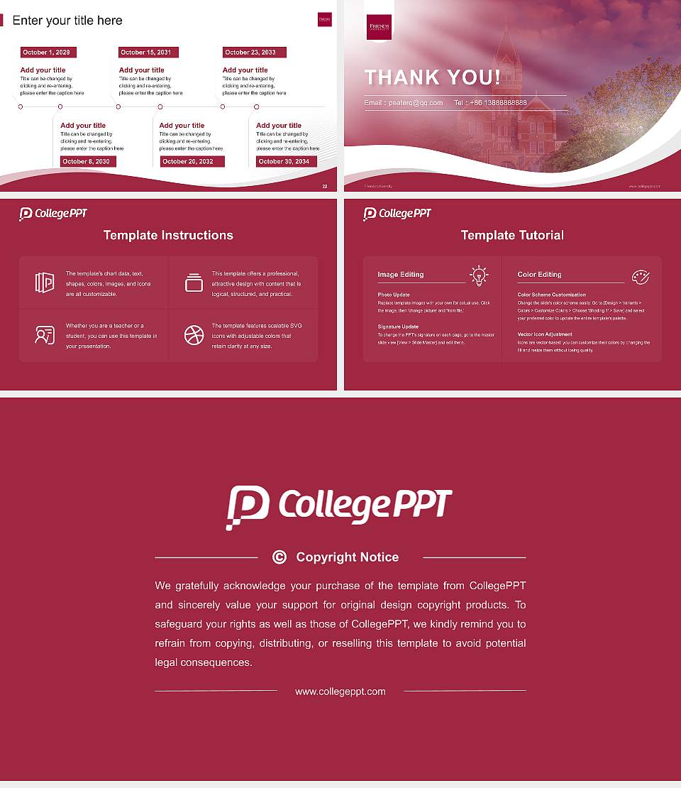 Friends University Lecture Sharing and Networking Event PPT Template16:9 ratio PPT effect preview image4