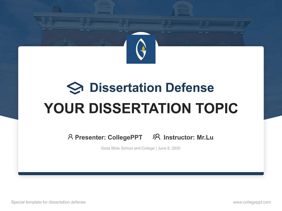 Gods Bible School and College Graduation Thesis Defense PPT Template4:3 ratio PPT effect preview image7