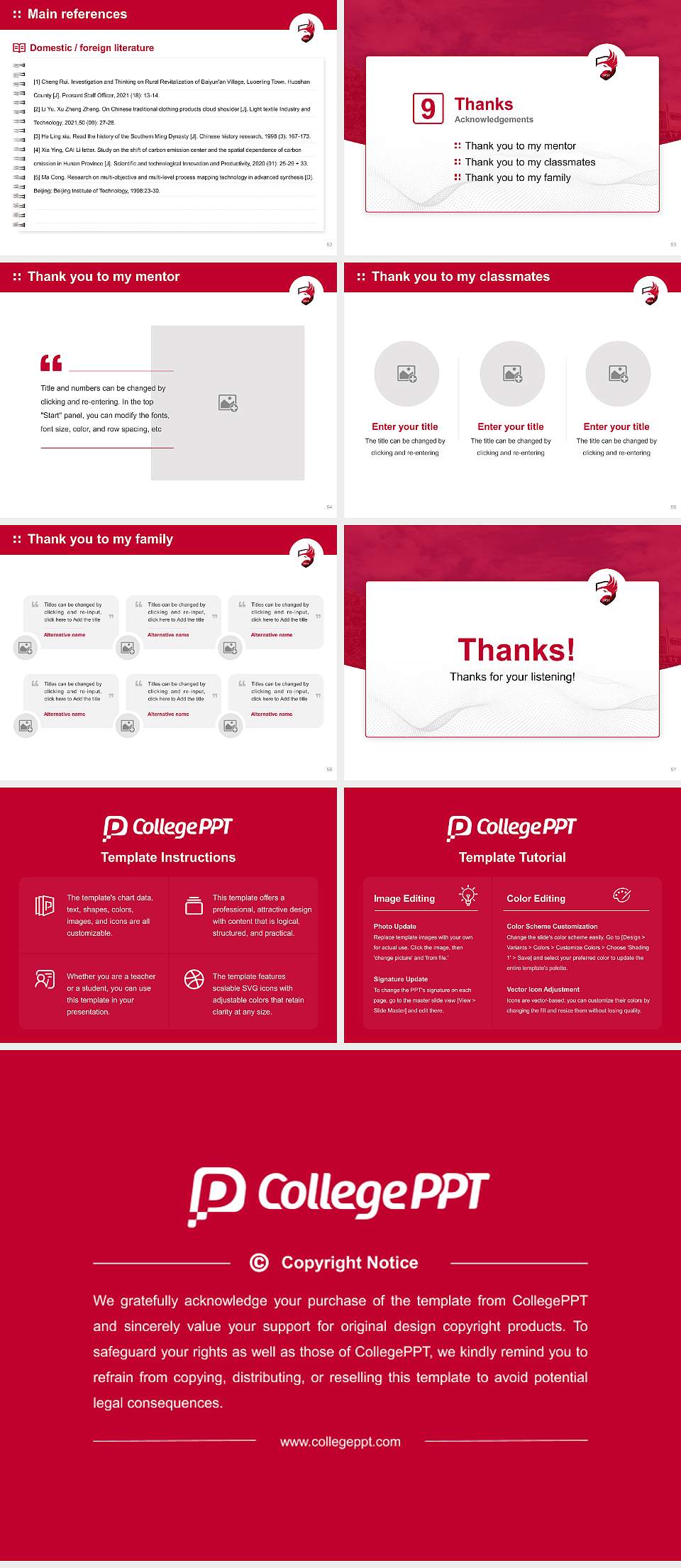 Grantham University Graduation Thesis Defense PPT Template4:3 ratio PPT effect preview image7